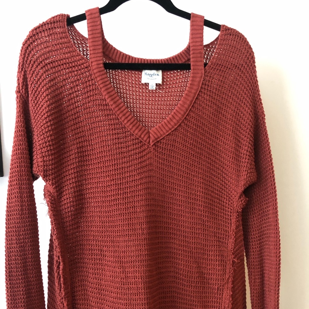 Knit cutout mini dress